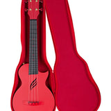 Cascha - HH 2280 - Carbon Fiber Concert Ukelele with Softcase - Red