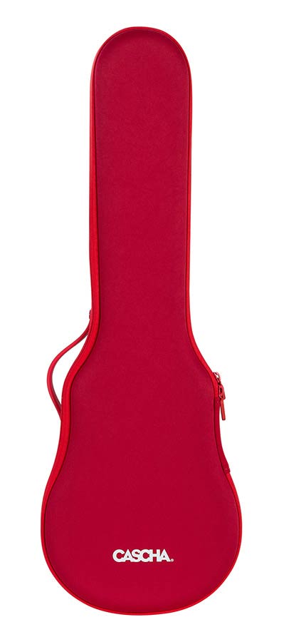 Cascha - HH 2280 - Carbon Fiber Concert Ukelele with Softcase - Red