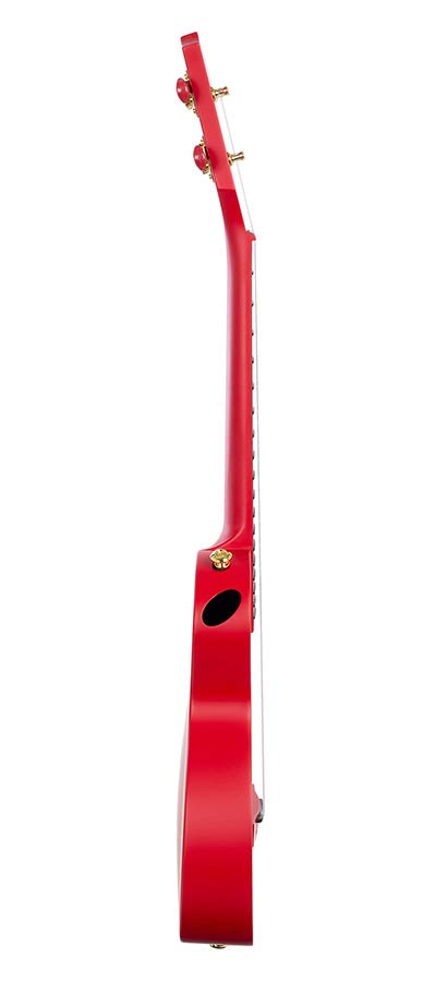 Cascha - HH 2280 - Carbon Fiber Concert Ukelele with Softcase - Red