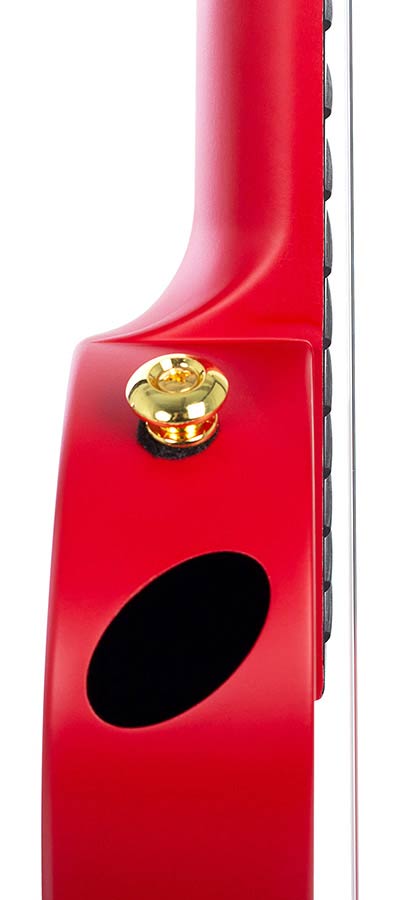 Cascha - HH 2280 - Carbon Fiber Concert Ukelele with Softcase - Red
