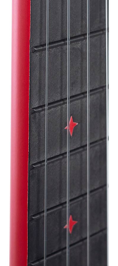 Cascha - HH 2280 - Carbon Fiber Concert Ukelele with Softcase - Red