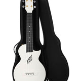 Cascha - HH 2286 - Carbon Fiber Concert Ukelele with Softcase - White