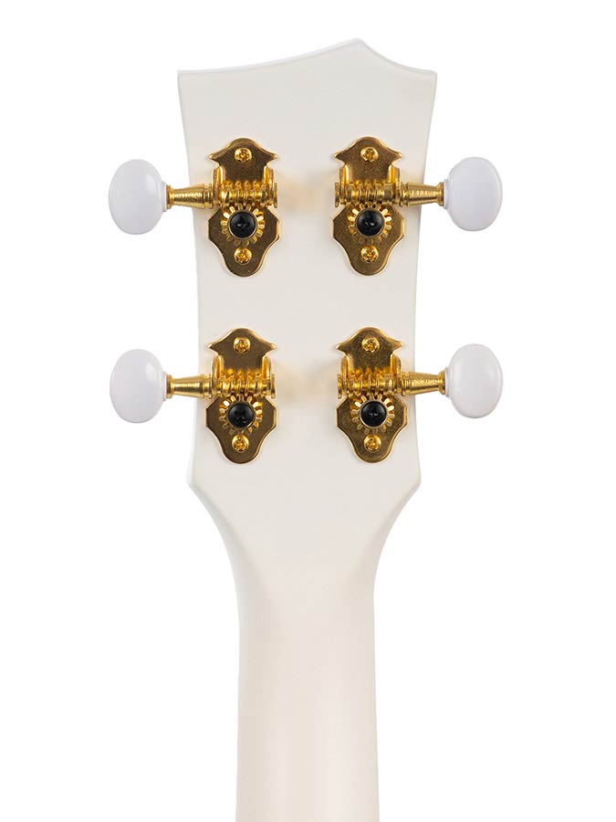Cascha - HH 2286 - Carbon Fiber Concert Ukelele with Softcase - White