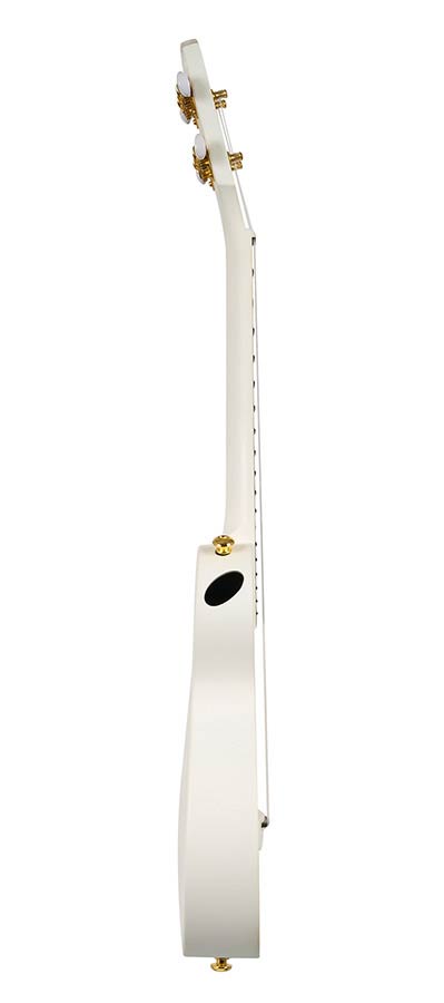 Cascha - HH 2286 - Carbon Fiber Concert Ukelele with Softcase - White