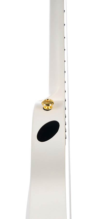 Cascha - HH 2286 - Carbon Fiber Concert Ukelele with Softcase - White