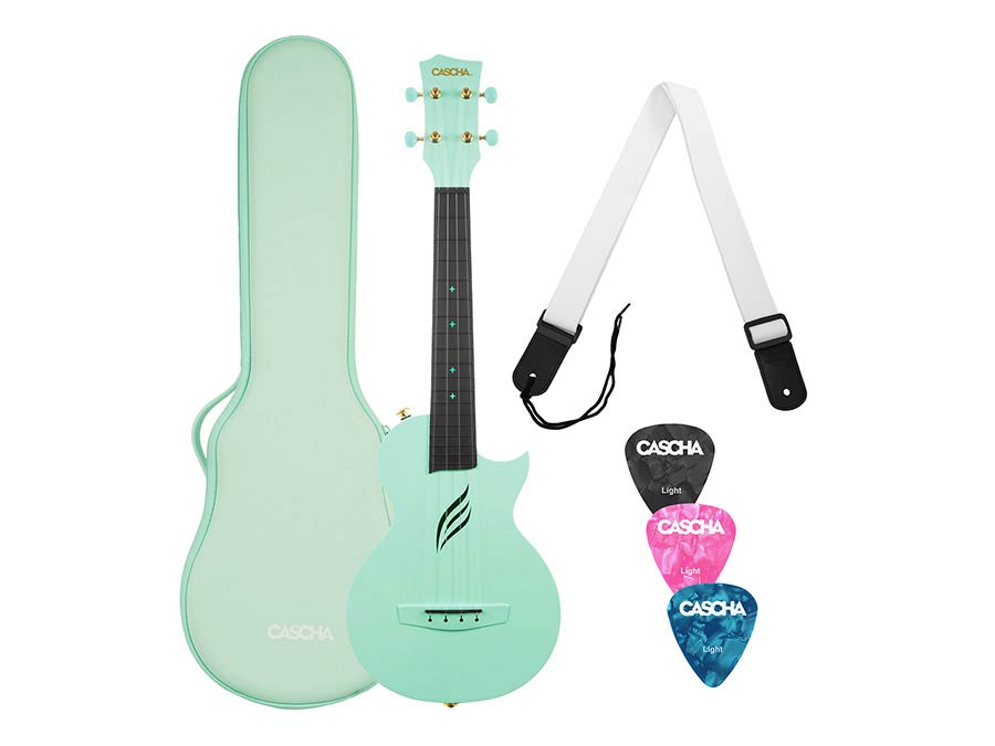 Cascha - HH 2287 - carbon fiber concert ukelele with softcase