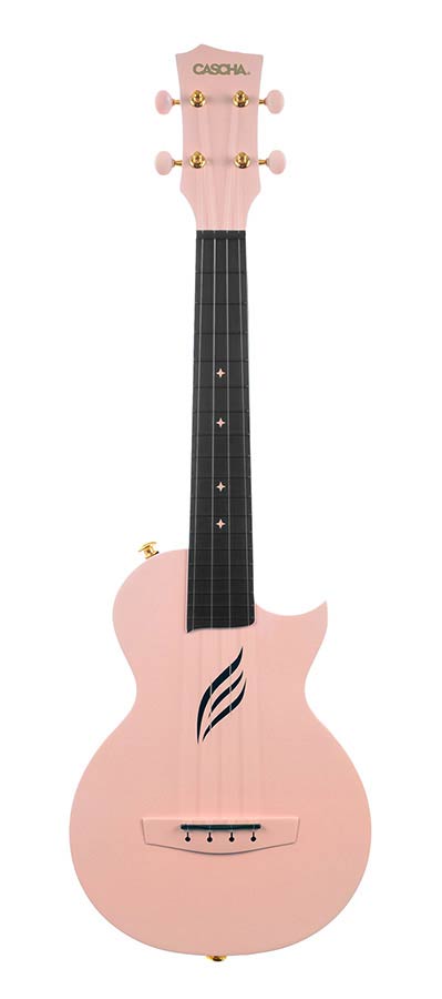 Cascha - HH 2288 - Carbon Fiber Concert Ukelele with Softcase - Pink