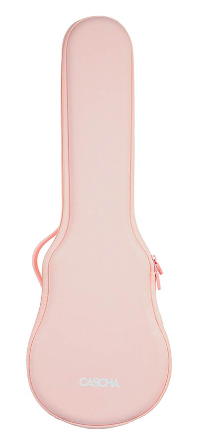 Cascha - HH 2288 - Carbon Fiber Concert Ukelele with Softcase - Pink