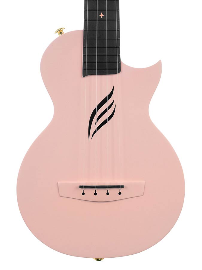 Cascha - HH 2288 - Carbon Fiber Concert Ukelele with Softcase - Pink