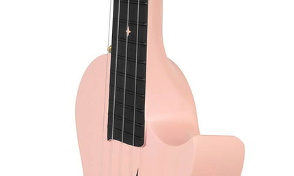 carbon fiber concert ukelele with softcase, strap and 3 picks, pink