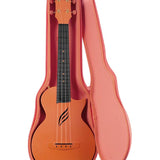 Cascha - HH 2289 - Carbon Fiber Concert Ukelele with Softcase - Orange