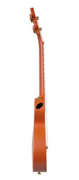 carbon fiber concert ukelele with softcase, strap and 3 picks, orange