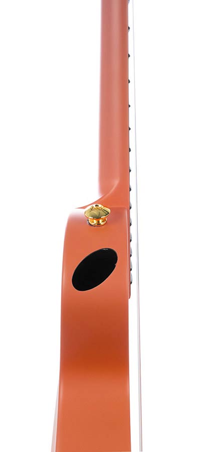 Cascha - HH 2289 - Carbon Fiber Concert Ukelele with Softcase - Orange