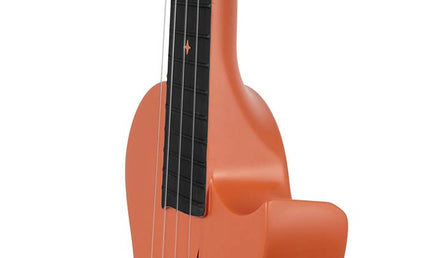 carbon fiber concert ukelele with softcase, strap and 3 picks, orange