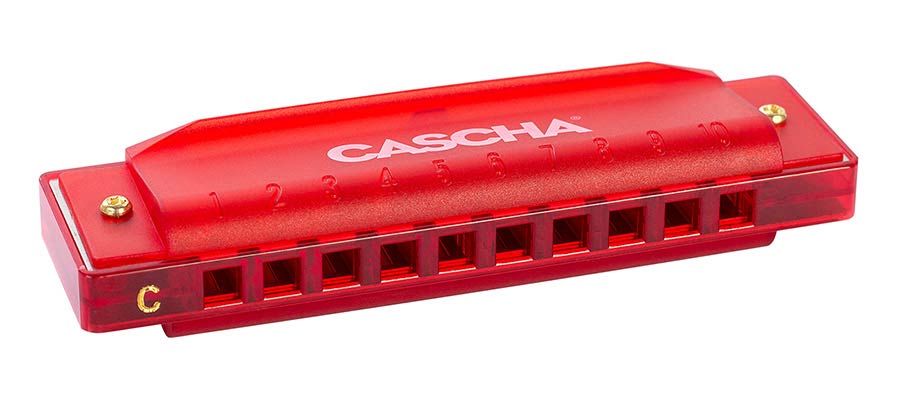 Cascha - HH 2273 - Fun Blues Harmonica -  Red