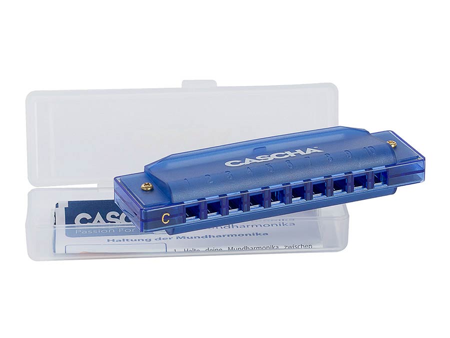 Cascha - HH 2275 - fun blues harmonica blue, incl – Harmonica Blue,