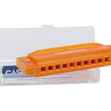 Cascha - HH 2276 - fun blues harmonica orange, incl – Harmonica Orange,