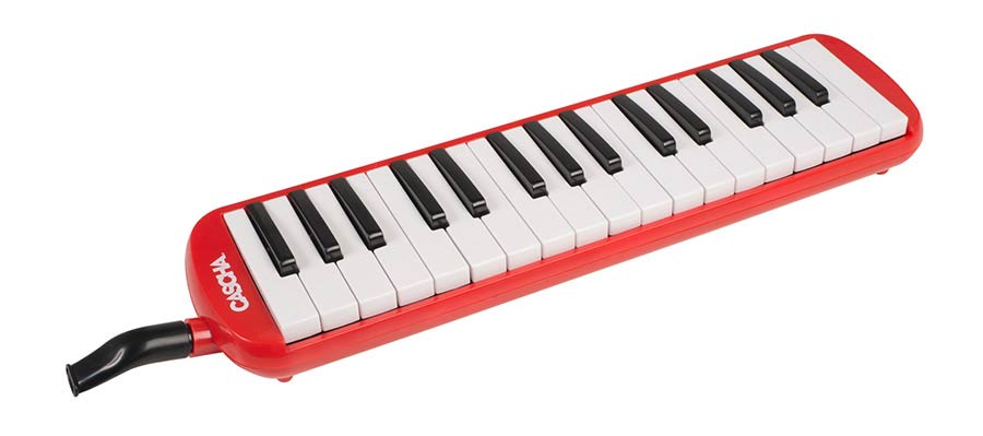 Melodica red, incl. case and mouthpiece