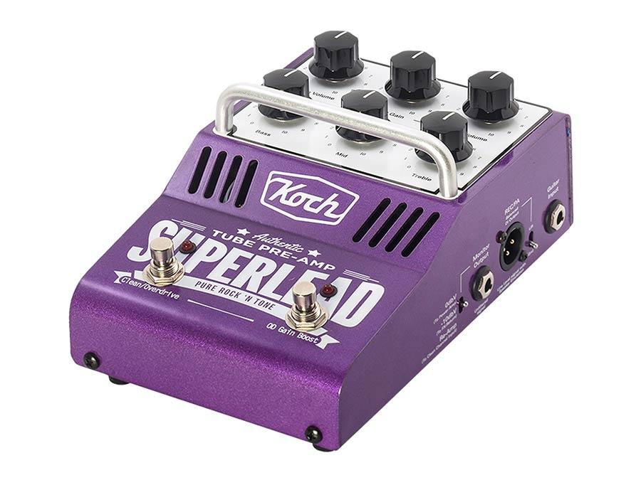 preamp pedal "Superlead", 2 channels, OD boost, EQ, FX loop and DI