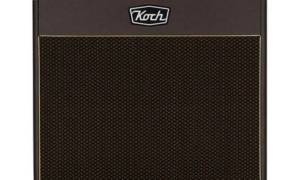 speaker cabinet 2 x 12" 120W, open back, brown + brown cloth