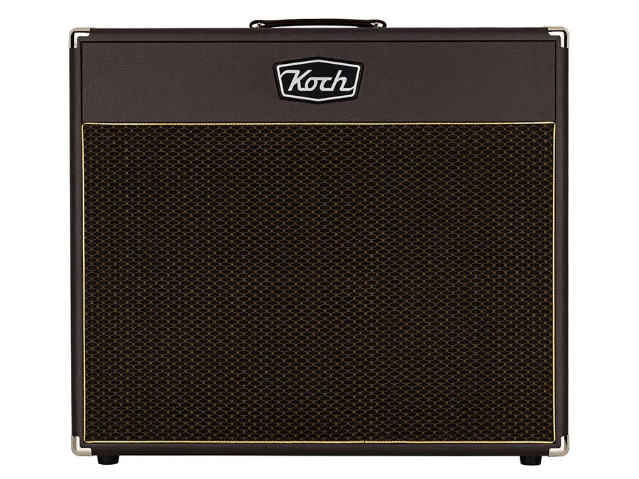 speaker cabinet 2 x 12" 120W, open back, brown + brown cloth