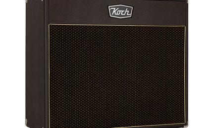 speaker cabinet 2 x 12" 120W, open back, brown + brown cloth