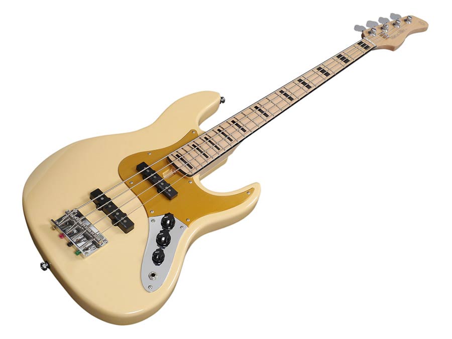 Sire Basses - V5.24 A4/vwh - Alder 24 Fret 4-String Passive Bass Guitar – Vintage White