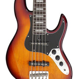 Sire Basses - V5.24 A5/ts - Alder 24 Fret 5-String Passive Bass Guitar – Tobacco Sunburst