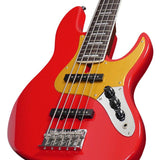 Sire Basses - V5.24 A5/drd - Alder 24 Fret 5-String Passive Bass Guitar – Dakota Red