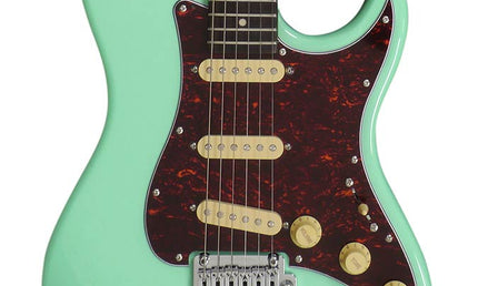 electric guitar S-style mild green