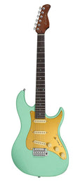 electric guitar S Vintage style mild green