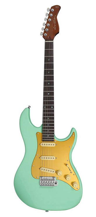 electric guitar S Vintage style mild green