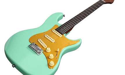 electric guitar S Vintage style mild green