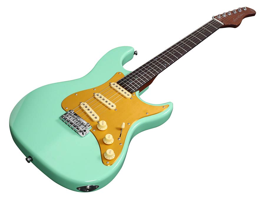 electric guitar S Vintage style mild green