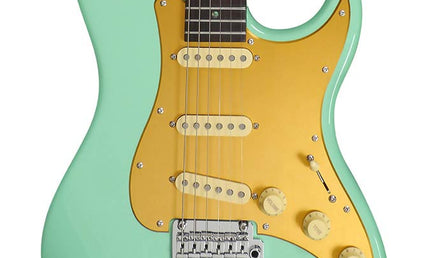 electric guitar S Vintage style mild green