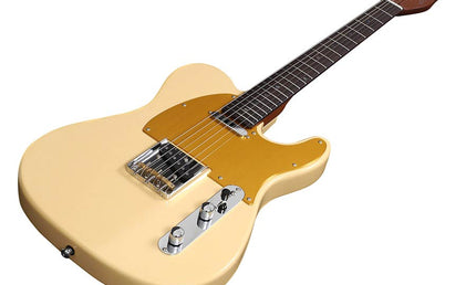 electric guitar T-style vintage white