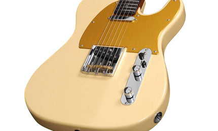 electric guitar T-style vintage white