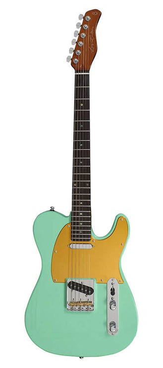 electric guitar T-style mild green