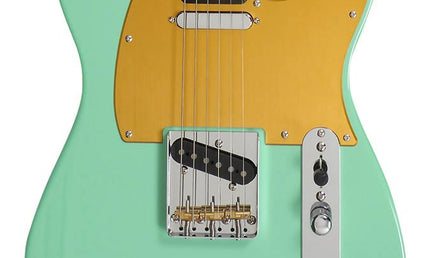 electric guitar T-style mild green