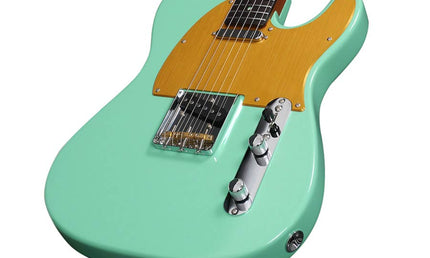 electric guitar T-style mild green