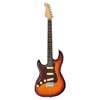 lefty electric guitar S-style tobacco sunburst