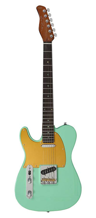 lefty electric guitar T-style mild green