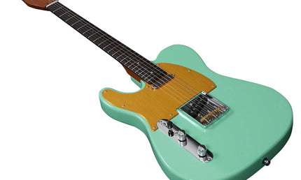 lefty electric guitar T-style mild green