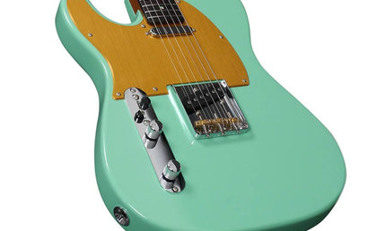 lefty electric guitar T-style mild green