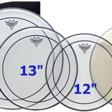 Remo - PP-0682-PS - ProPack (12", 13", 16" Pinstripe Clear + FREE BX-0114-00)