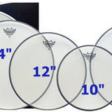 Remo - PP-0730-BA - ProPack (10", 12", 14" Ambassador Clear + FREE 14" SA-0114-00)