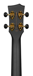 carbon fiber concert ukelele with pickup system, softcase, strap and 3 picks, black