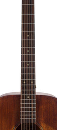 dreadnought guitar all solid mahogany, amara ebony fb, natural aged, with heavy duty bag