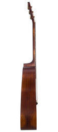 dreadnought guitar all solid mahogany, amara ebony fb, natural aged, with heavy duty bag