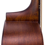 dreadnought guitar all solid mahogany, amara ebony fb, natural aged, with heavy duty bag